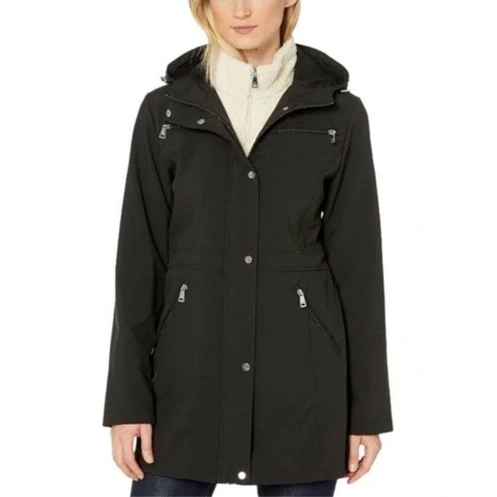 Ralph Lauren Women’s Hooded Jacket with Sherpa Zipper Attachment Size Large